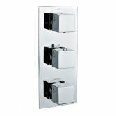 Square 2 Way Shower Mixer Valve 