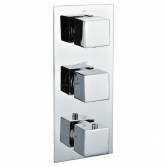 Square 3 Way Shower Mixer Valve 