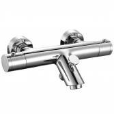 Round Thermostatic Bar Mixer Valve  - Shower and Bath 