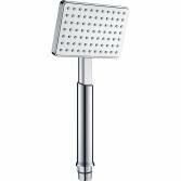 Modern Square Chrome Effect Shower Head 