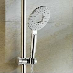Ring Chrome Effect Hand Held Shower Head 