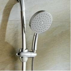 Round Chrome Effect Hand Held Shower Head - 150mm 
