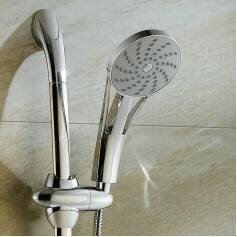 Round Shower Head - Chrome Effect Hand Held 