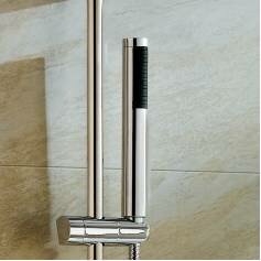 Round Chrome Effect Hand Held Shower Head 