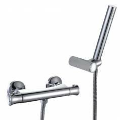 Economy Thermostatic Bar Mixer Shower Kit with Hand Held Head 