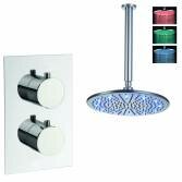 Tugela Thermostatic Shower with 12" Round LED Head 