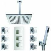 Jonha Shower with 12" Square Head, Body Jets and Handheld 