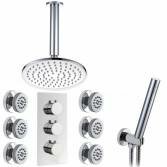 Jonha Shower with 8" Round Head, Body Jets and Handheld 
