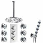 Jonha Shower with 12" Round Head, Body Jets and Handheld 