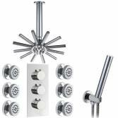 Jonha Shower with 8.7" Star Head, Body Jets and Handheld 
