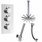Tinago Shower with 8" Star Head, Handheld and Overflow Filler 