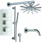 Ravana Shower with 8.7" Star Head, Bath Filler and Handheld 