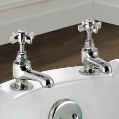 Lydford Traditional Hot and Cold Bath Taps 