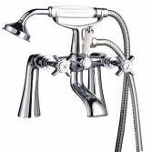 Lydford Traditional Bath Mixer Tap with Shower 