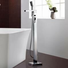 Niagra Waterfall Freestanding Bath Taps with Hand Held Shower Head 