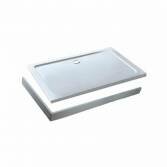 Rectangle Stone Easy Plumb Tray, Legs and Panel, 900x700mm 