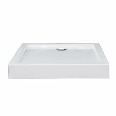 Rectangular Acrylic Easy Plumb Shower Enclosure Tray - 700x900mm 