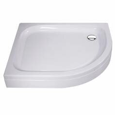 Quadrant Acrylic Easy Plumb Shower Enclosure Tray - 900x760mm Left 