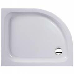 Offset Quadrant Acrylic Easy Plumb Shower Enclosure Tray - 1000x800mm Right 