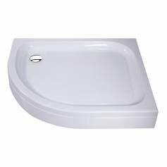 Quadrant Acrylic Easy Plumb Shower Enclosure Tray - 900x760mm Right 