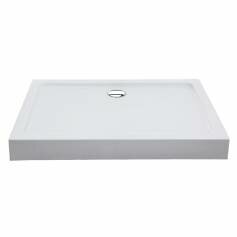 Rectangular Acrylic Easy Plumb Shower Enclosure Tray - 1000x800mm 