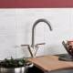 Niagra Kitchen Mixer Tap, Brushed Steel 