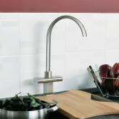 Kegon Kitchen Mixer Tap, Brushed Steel 