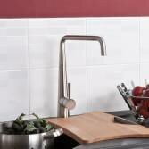 Narva Kitchen Mixer Tap, Brushed Steel 