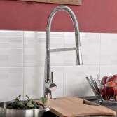 Toria Kitchen Mixer Tap with Pull Out Hose, Chrome 