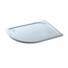 Shower Trays - Offset Quadrant Stone Enclosure Tray - 900x760mm Right 