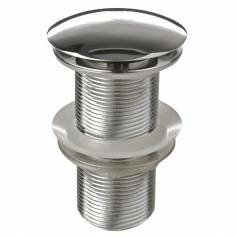 Basin Waste - Unslotted Push Button Pop-Up 