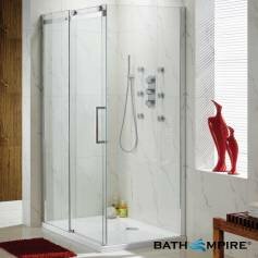 EasyClean Sliding Door Shower Enclosure for Corner - 1200x900mm 