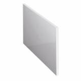 Gloss White P Shaped Acrylic Bath End Panel - 900mm 