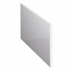 Gloss White P Shaped Acrylic Bath End Panel - 900mm 
