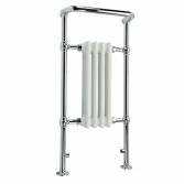 Traditional Victoria Towel Rail Radiator - 4 Column White and Chrome 