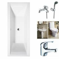 Murray Straight Bath Package, Square Double 