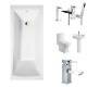Ladbury Straight Bath Package, Square Ladbury Straight Bath Package, Square