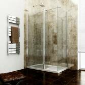 Walk in shower enclosure, left hand, screens and tray 1400x800 