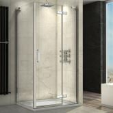 1100x800mm - 8mm Glass - EasyClean Hinged Door Corner Shower Enclosure - Finest Range