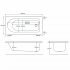 Round Single Ended Bath - 1700x700x550mm