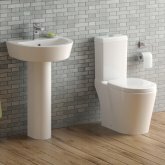 Albi Close Coupled Toilet & Pedestal Basin Set