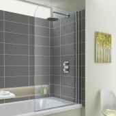 800mm EasyClean Shower Bath Screen - Premium Range
