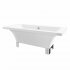 Freestanding White Square Flat Top Bath - Large -1690x745mm