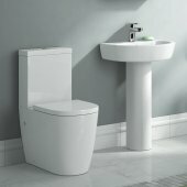 Lyon Close Coupled Toilet and Pedestal Basin Set