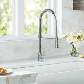 Francesca Chrome Plated Kitchen Mixer Tap - Pull Out Spray