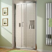 1200mm Sliding Door Alcove Shower Enclosure - 6mm Glass - Basic Range