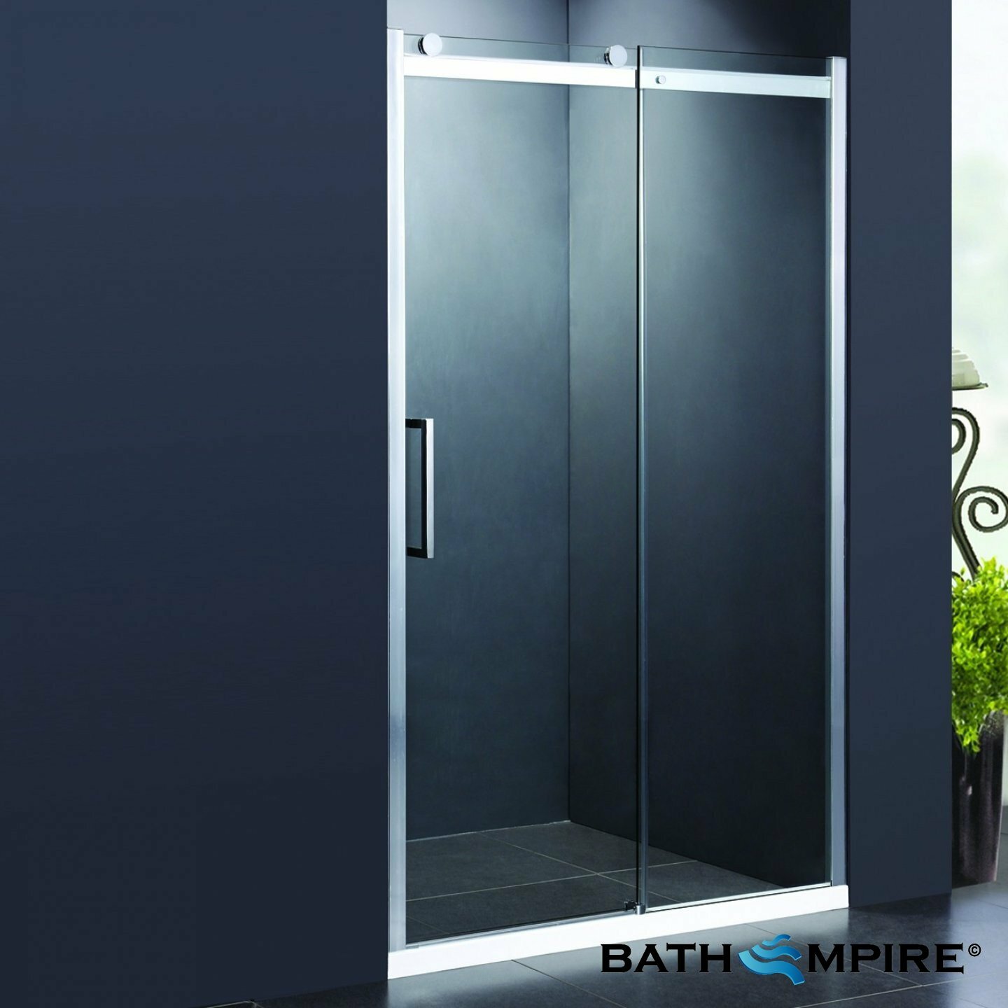EasyClean Sliding Door Enclosure for Alcove, 1100mm (Left Entrance) EasyClean Sliding Door Enclosure for Alcove, 1100mm (Left Entrance)