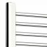 650x400mm Chrome Heated Straight Rail Ladder Towel Radiator - Natasha Basic 20mm Tubes