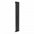 1600x240mm Black Single Oval Tube Vertical Radiator - Nevis Premium