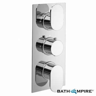 Thermostatic Shower Valve | Concealed 2 Way Mixer | Square - BathEmpire